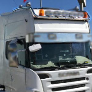 BARRA DE TECHO LARGA CROMADA SCANIA (TOPLINE)